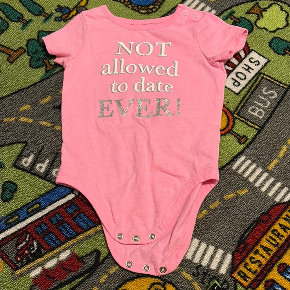 Garanimals Pink Bodysuit One Piece with Playful Prints